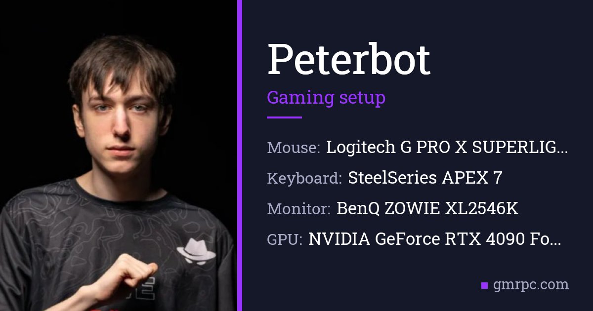 Peterbot Gaming Setup - Gear & PC Setup [September 2026] - GmrPC